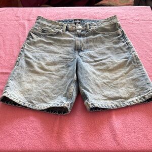 H&M Relaxed Fit Blue Denim Shorts